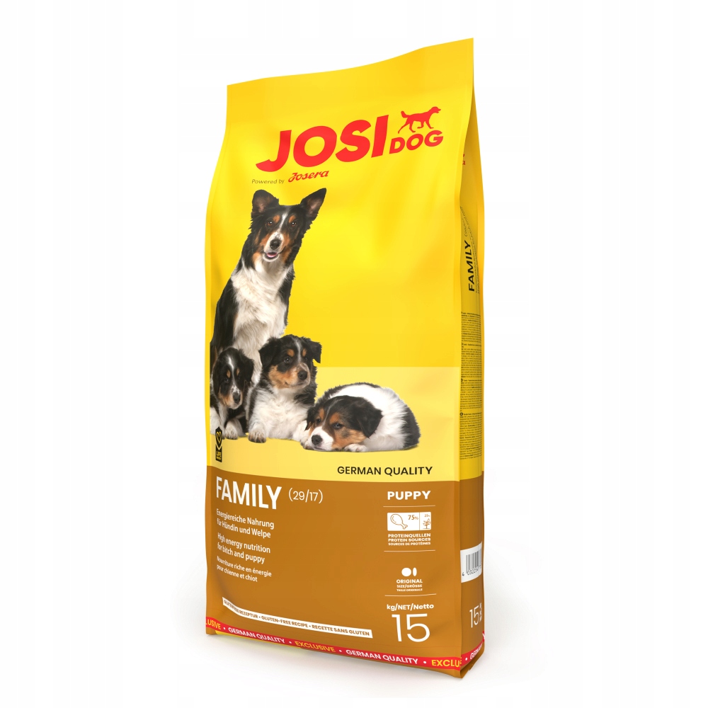 Josera JosiDog Family suché krmivo pro štěňata a kojící feny 15 kg