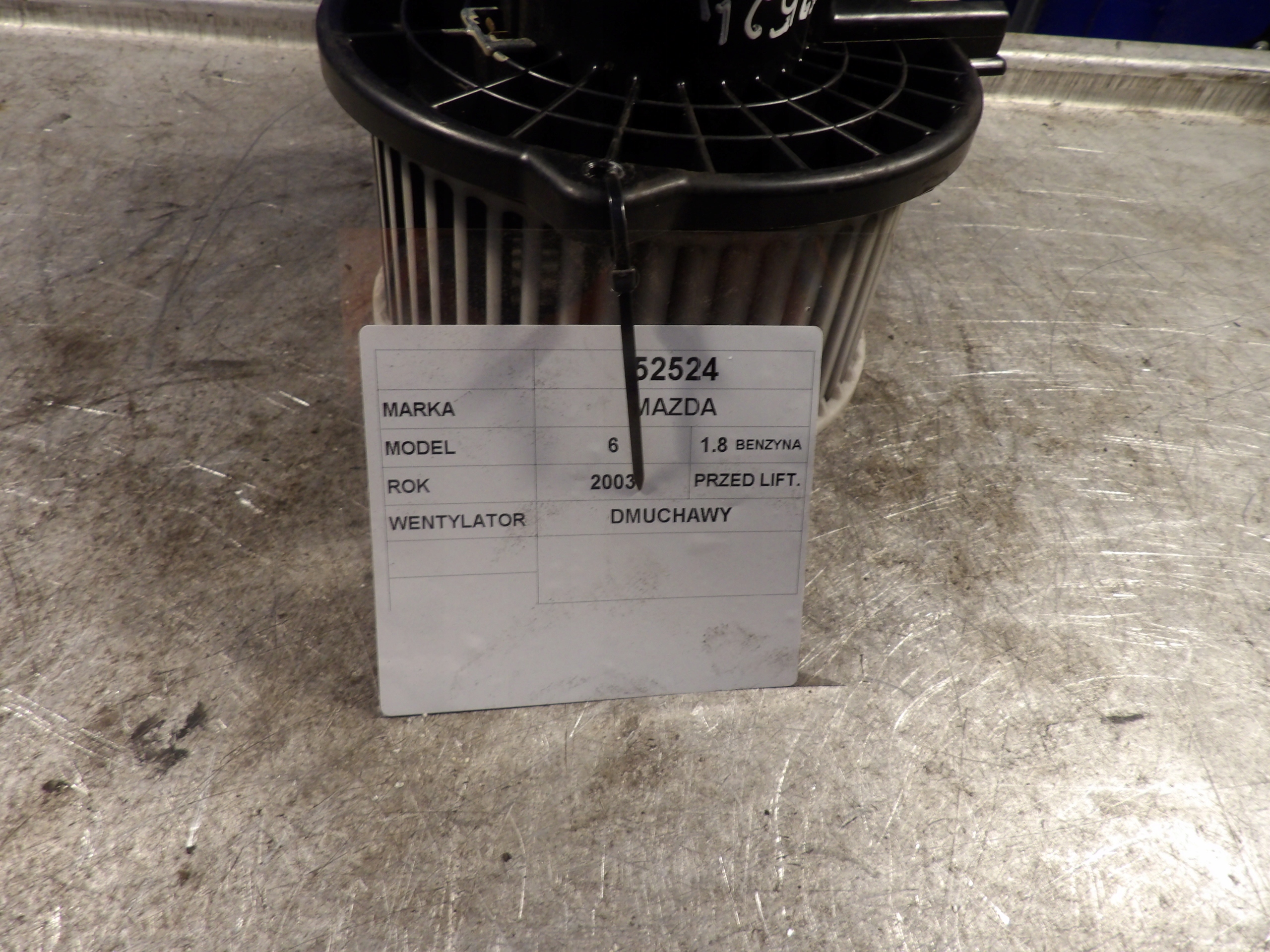 MAZDA 6 E VENTOLA DI RISCALDAMENTO GJ6BA02 3113 HB111 894000-0