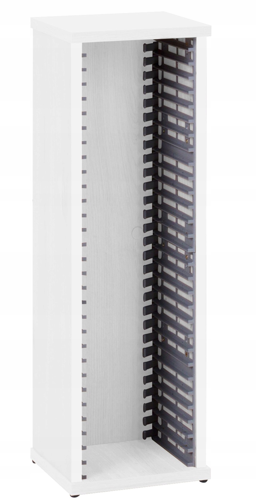 Bílý stojan na filmy DVD hry Xbox 360 Wii Pc 30 desek regál police pouzdro box