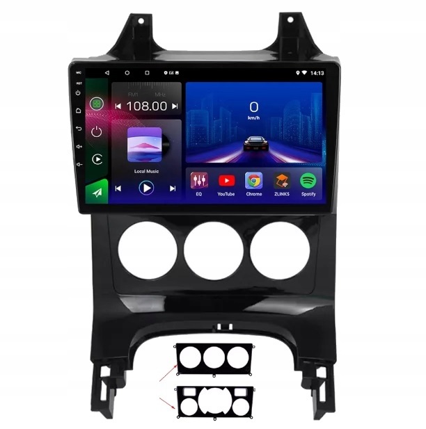 Gps Rádio Android Navigace Peugeot 3008 2009-2015 Usb Bt Carplay 4 Gb 64 Gb