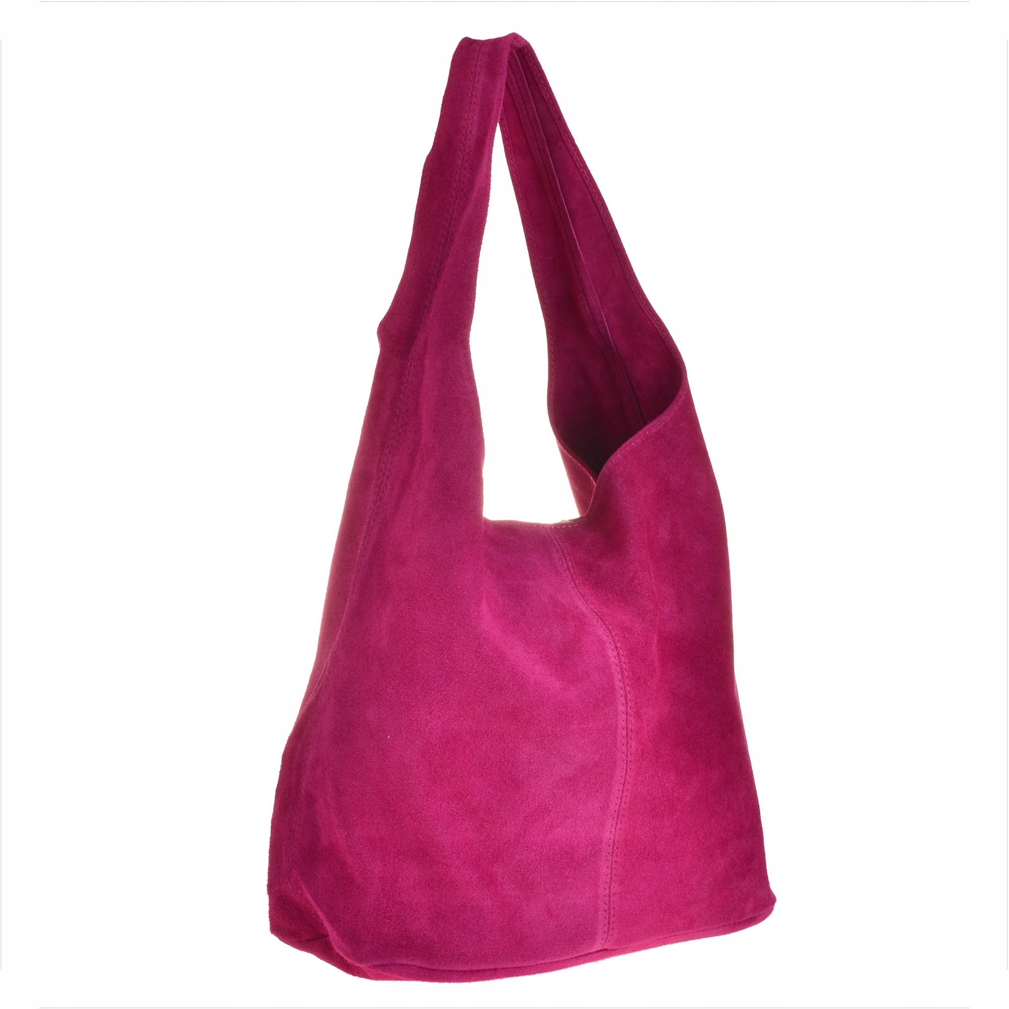

Zamszowe torebki damskie, shopper, worek, fuksja