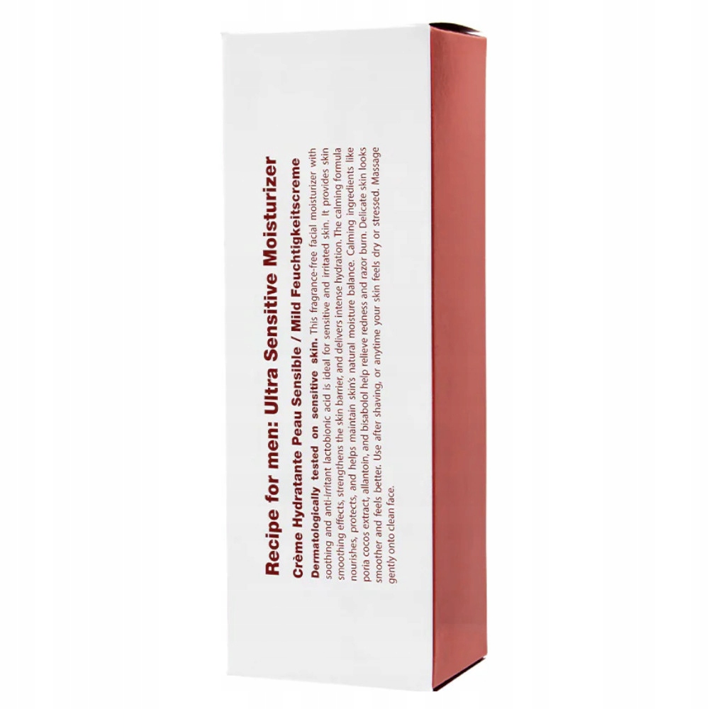 Recipe for men Ultra Sensitive Moisturizer krém na obličej
