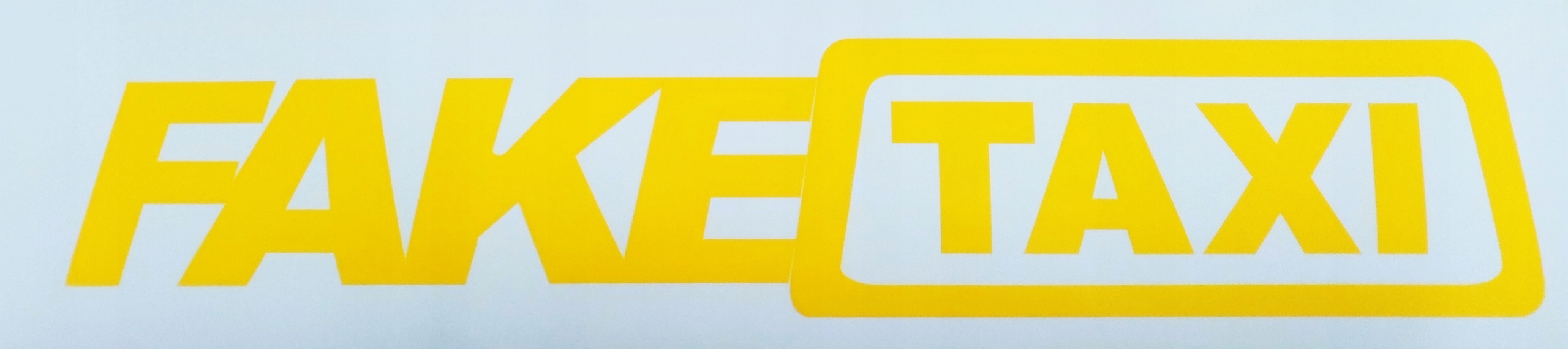 

Fake Taxi 45cm. - żółta naklejka na auto