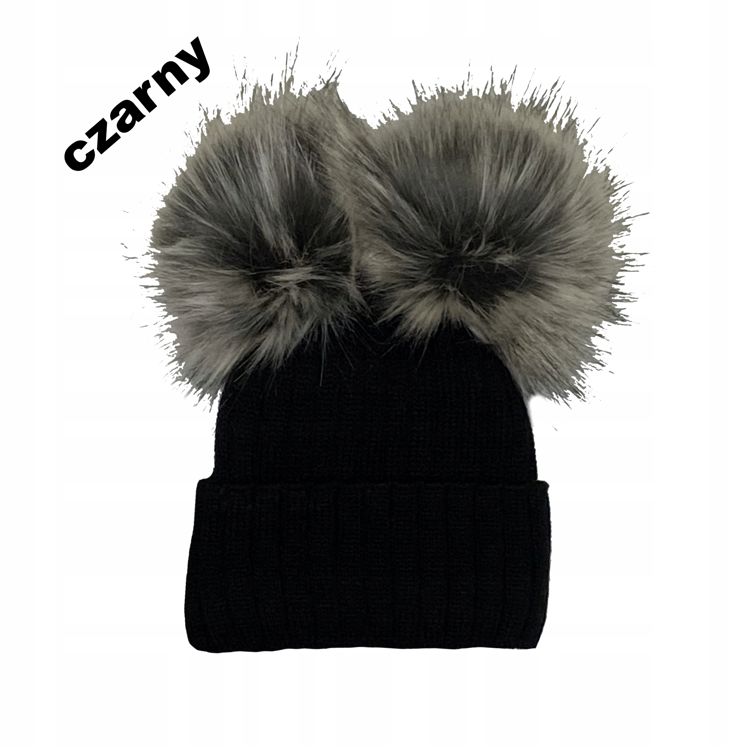 

Czapka z polarem dwa pompony Produkt Polski