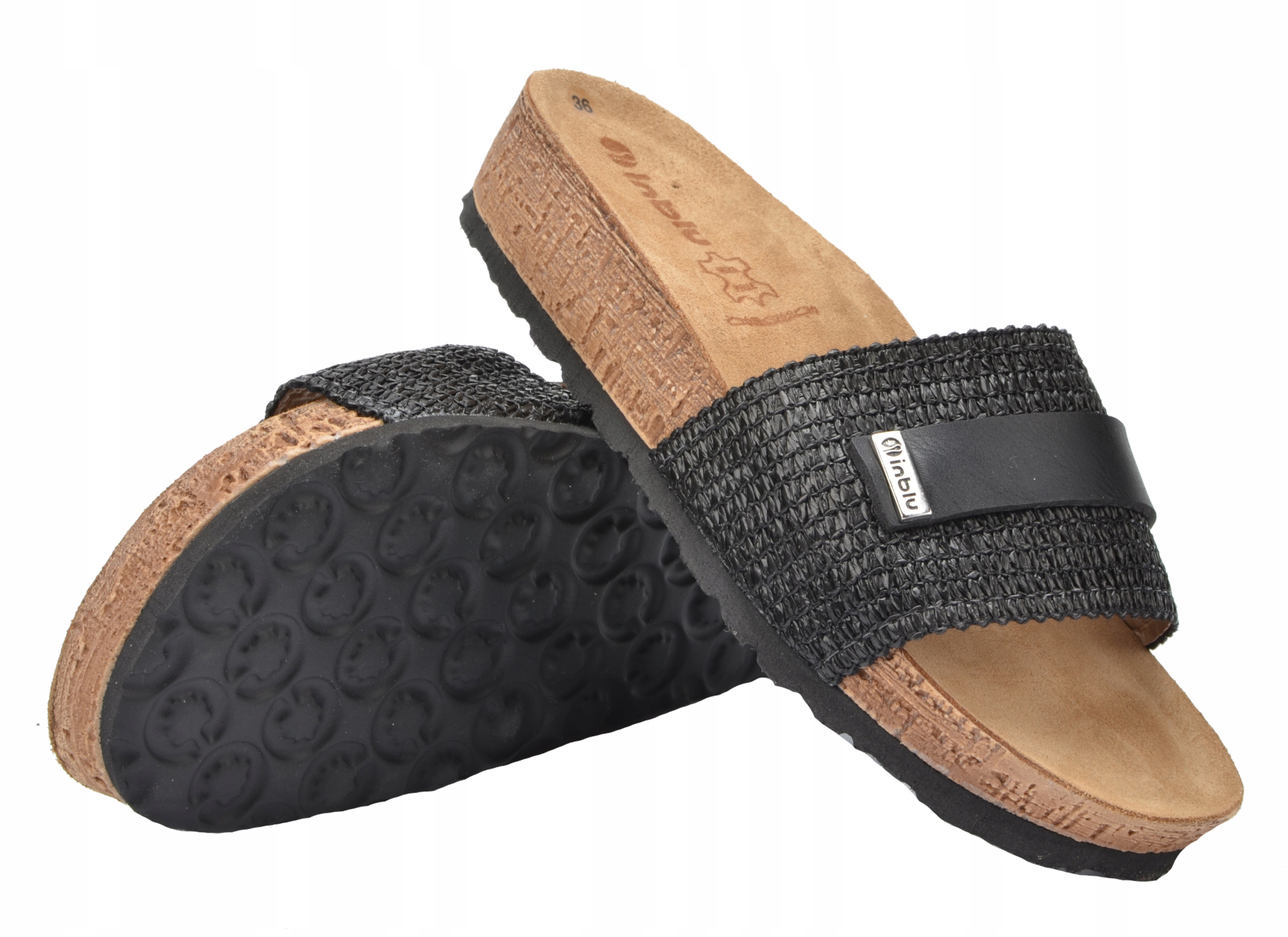 KLAPKI DAMSKIE INBLU SKÓRA NM25 PROFILOWANE 36 Kolekcja LADIES NATURAL