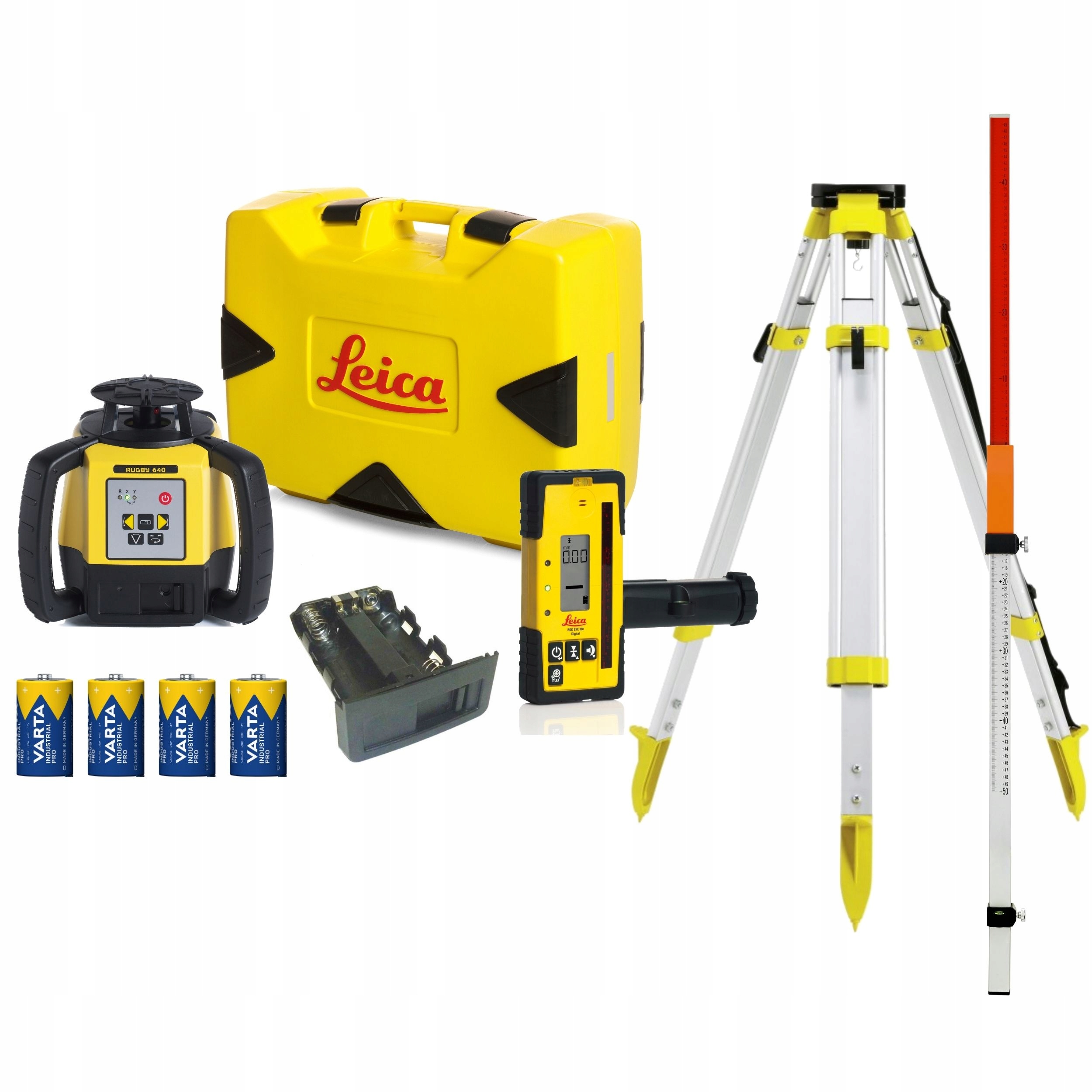 Niwelator laserowy Leica Rugby 640 RE160 [ZESTAW]