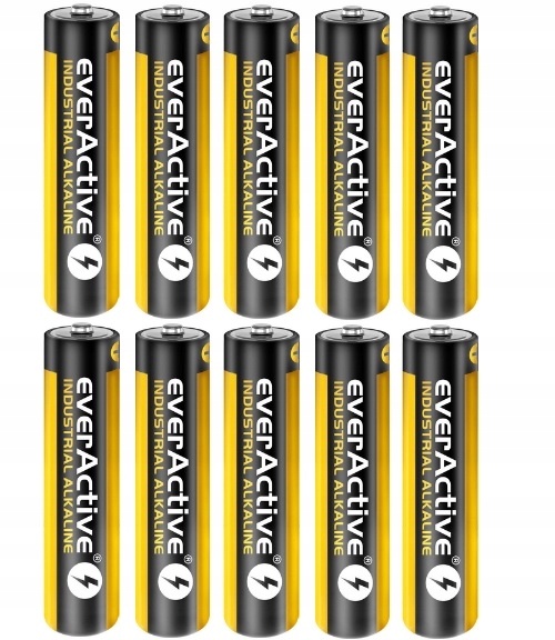 

10x Mocne Baterie Alkaliczne Aaa R3 Everactive Pro