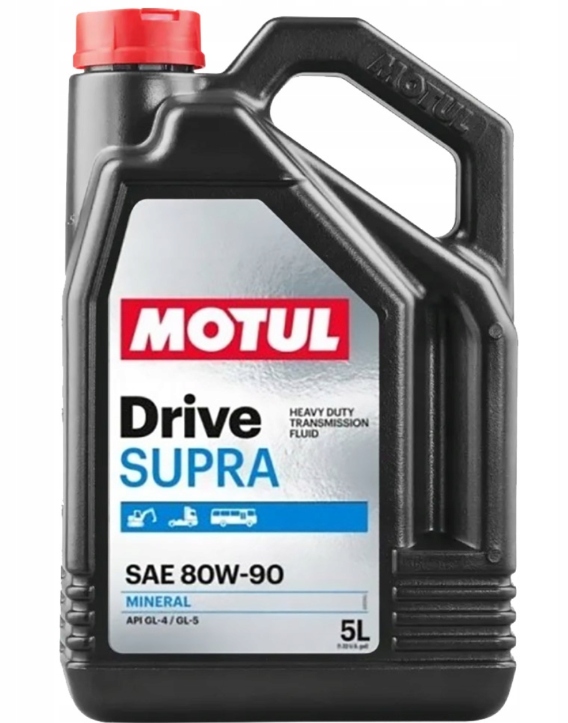 Motul Drive Supra 80W90 5L nahrazuje Gear Hd 80W90 – převodový olej