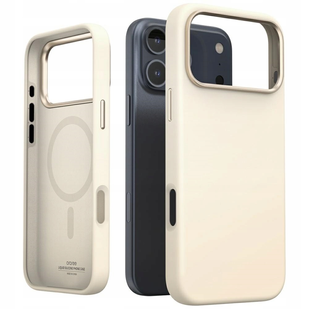 Pouzdro Araree Typo Skin M MagSafe pro iPhone 17 Pro Max stone