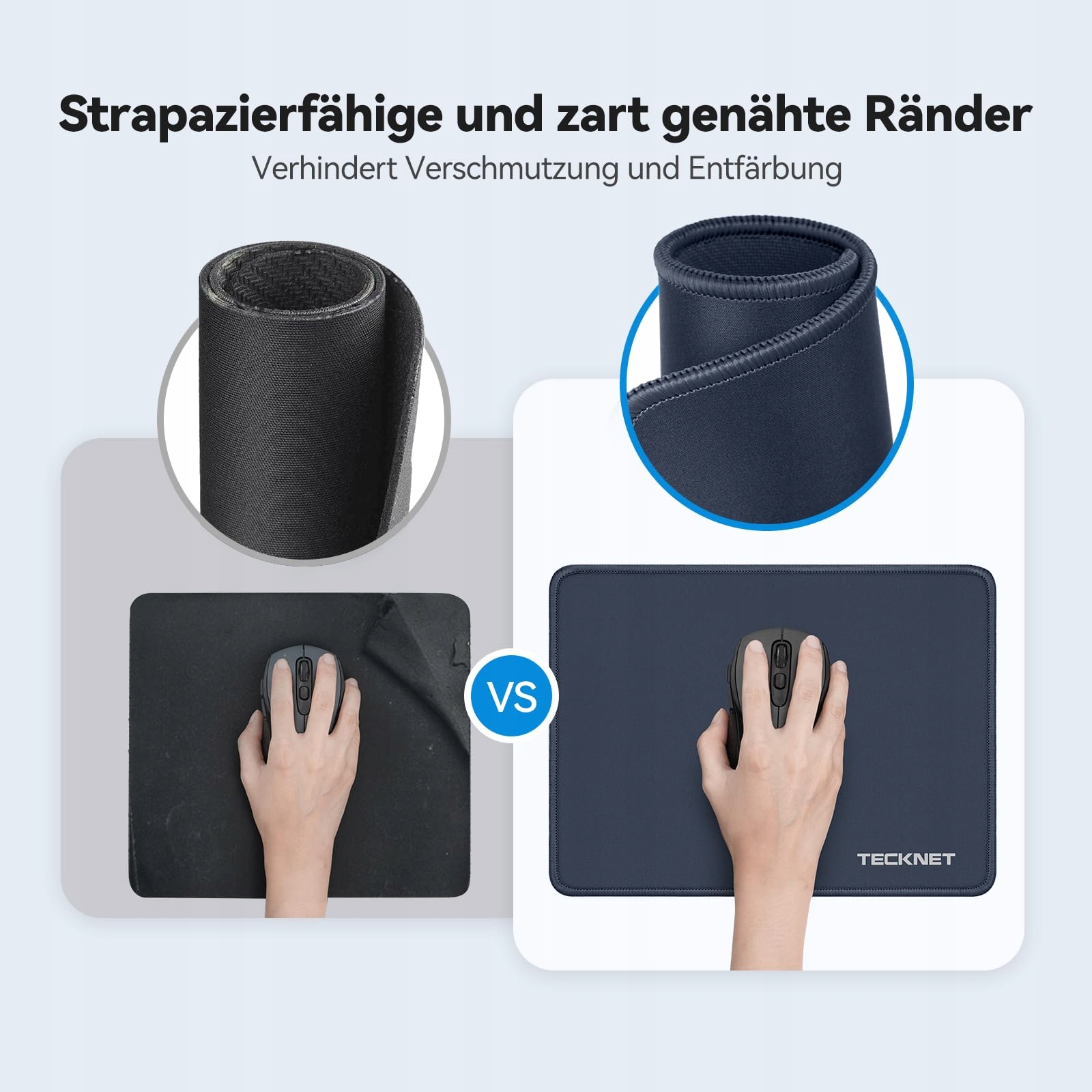 TECKNET Podkładka Gamingowa Wodoodporna Antypoślizgowa 280x210 mm Niebieska — miniatura 2