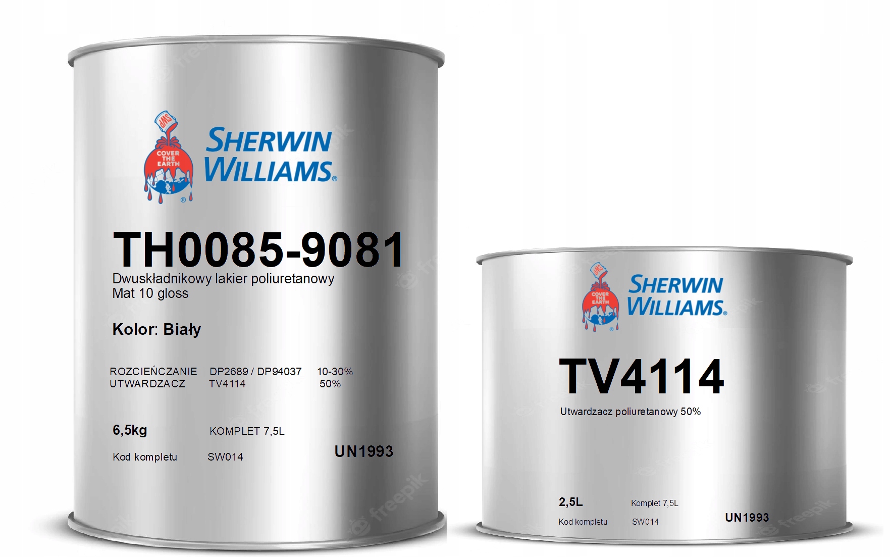 Sherwin Williams TH0085-9081 Lakier poliuretanowy [10 gloss][Biały] 7,5L