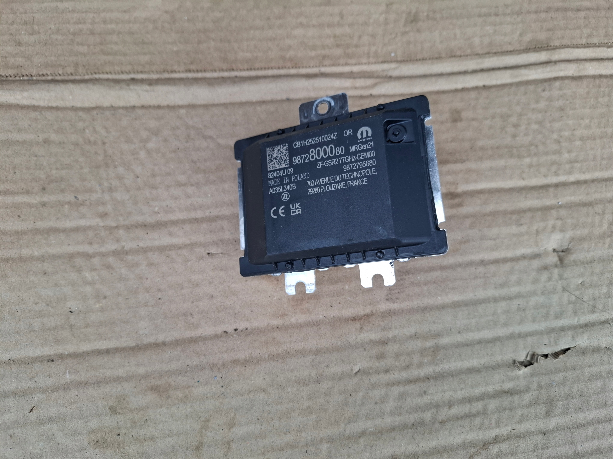OPEL MOKKA B II module control unit RADAR front 25r