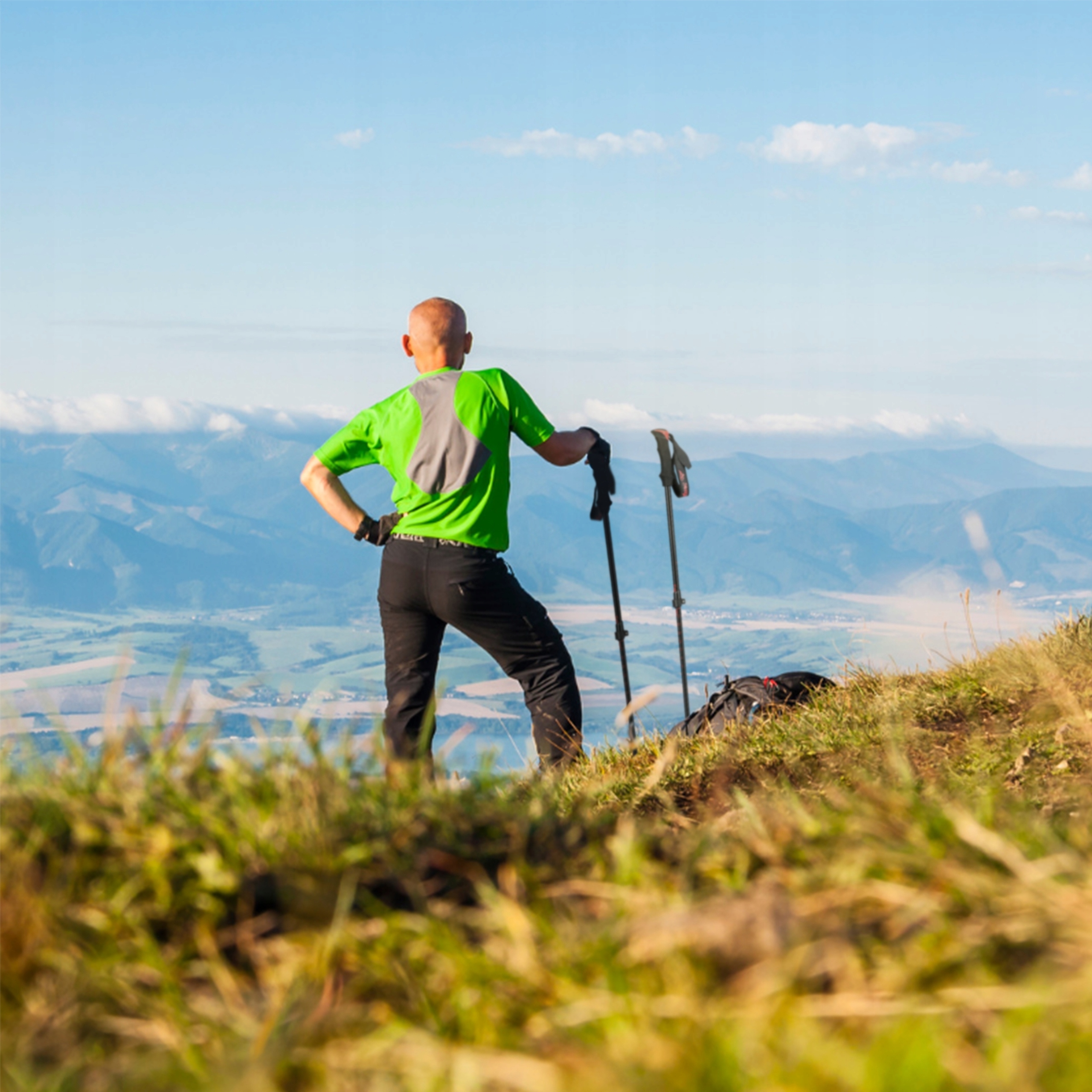 MOCNE KIJE TREKKINGOWE KIJKI NORDIC WALKING REGULOWANE DO CHODZENIA AS PRO Długość całkowita 135 cm