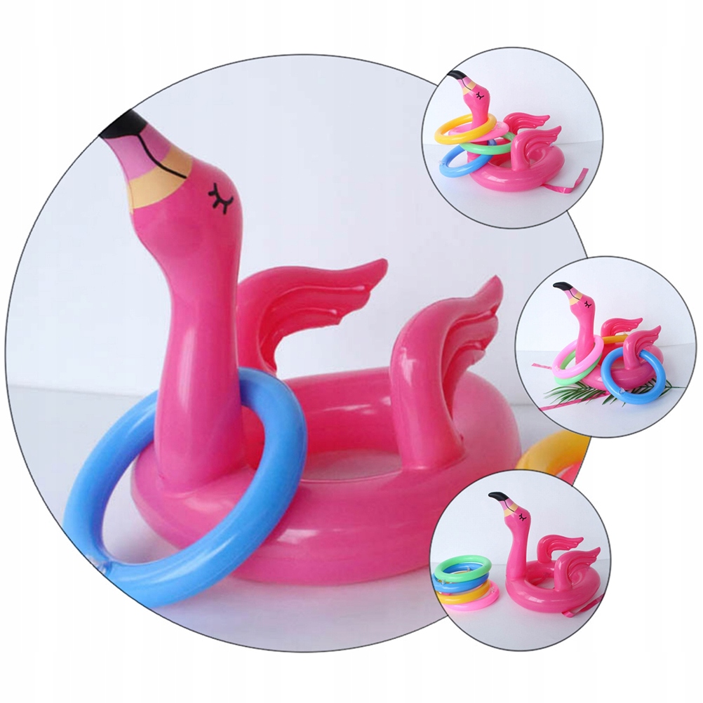 2 ZESTAWY KIERUNKÓW DO RZUTU PIERŚCIENIE ZABAWKI FLAMINGO TOSS Marka bez marki