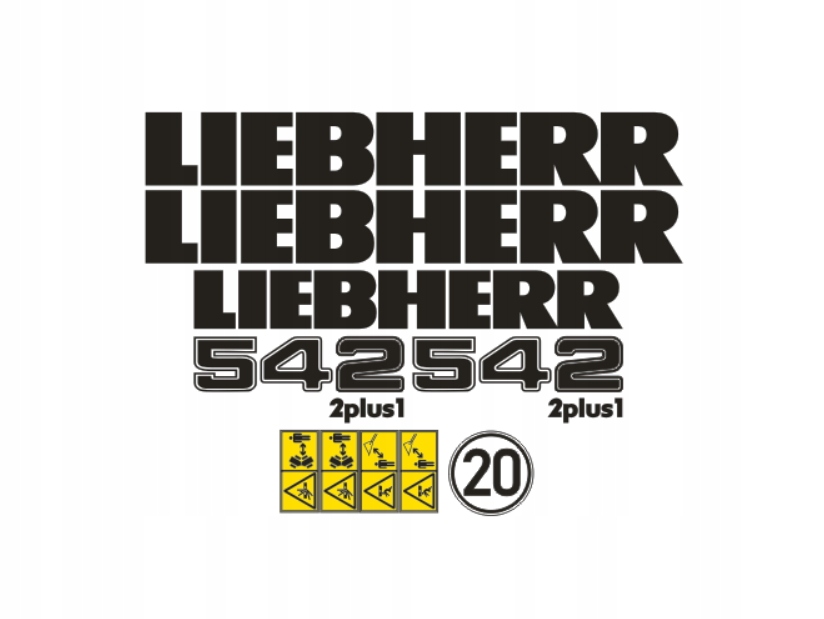 Samolepky samolepka Liebherr 542 2plus1