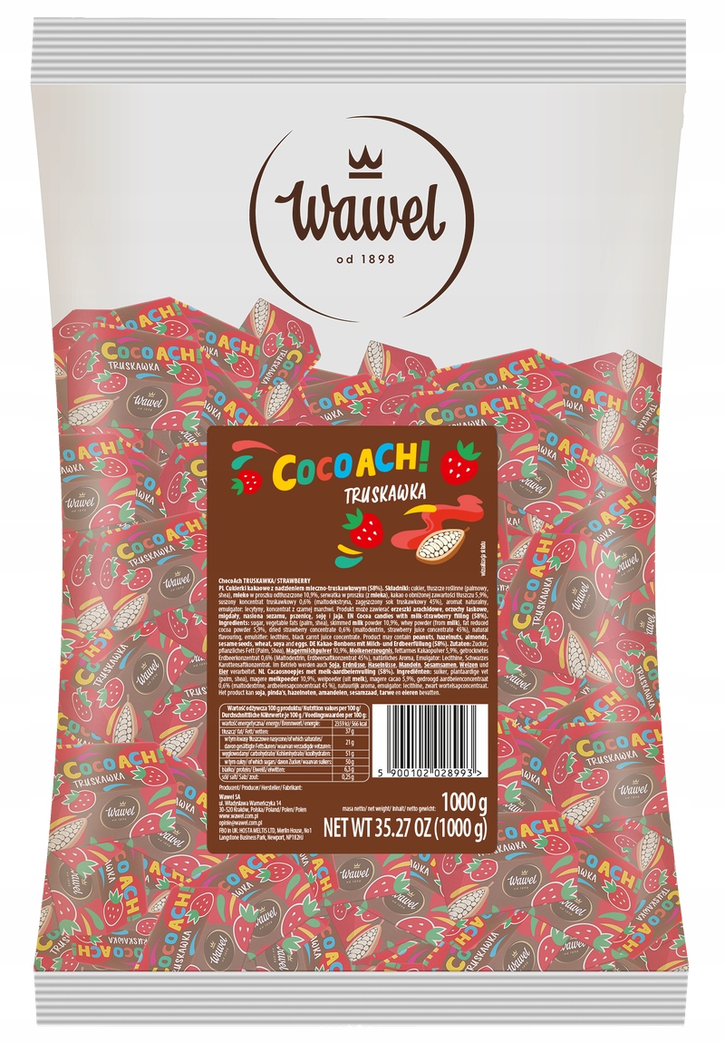 Levně Wawel CocoAch! Jahoda 1 kg