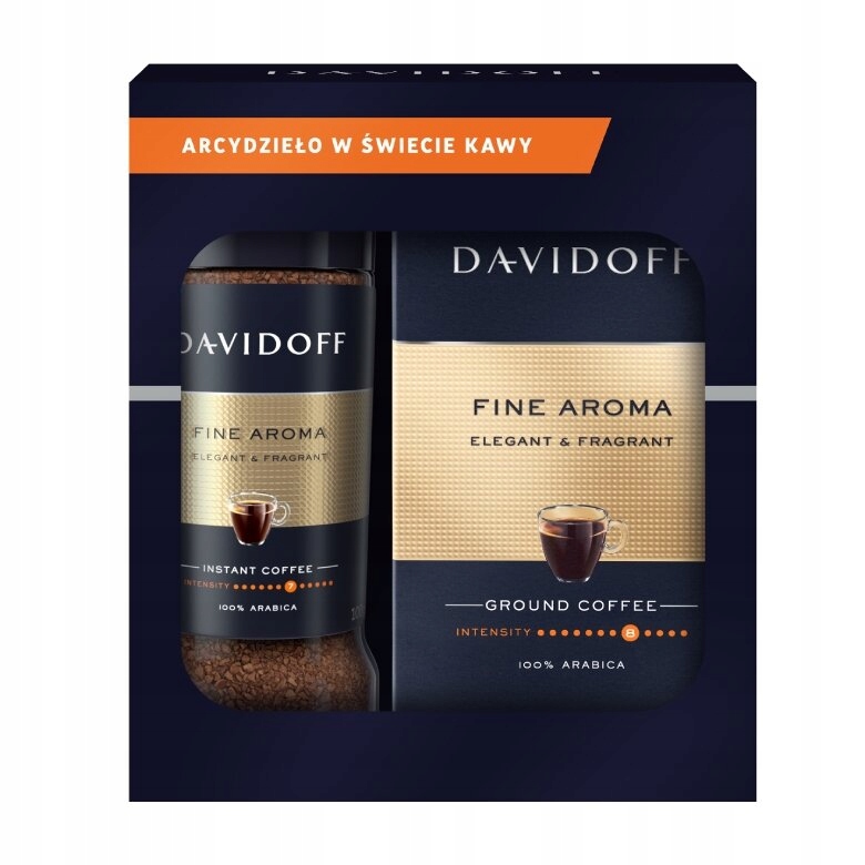 Levně Sada Mix Davidoff Fine Aroma mletá káva 250 g rozpustná káva 100 g