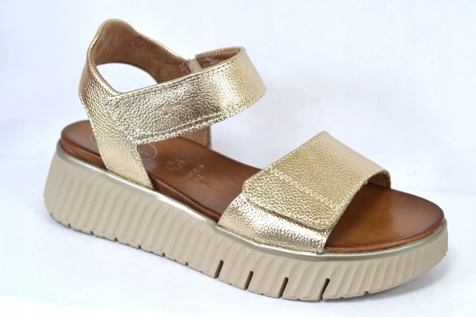 Tamaris Comfort 88720-44 Sandály Zlaté Tuhost H Vel. 38