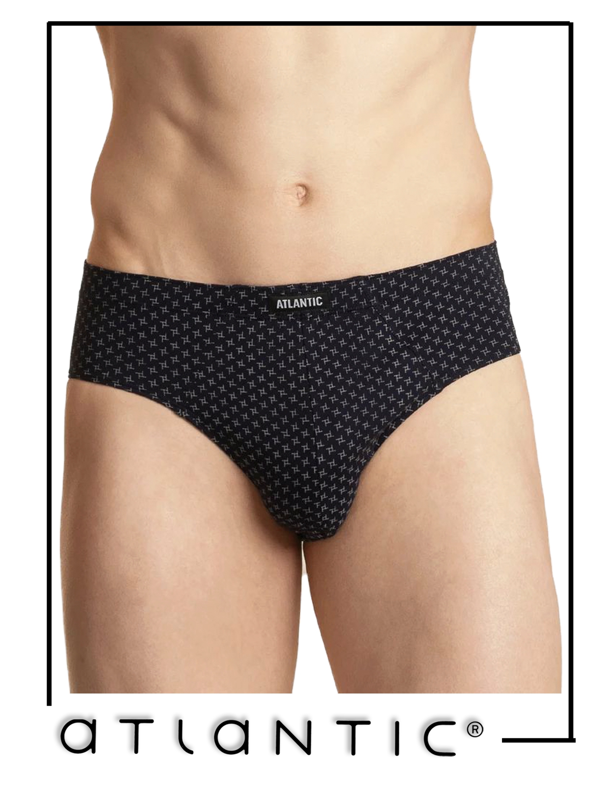 ATLANTIC 3MP-101/04 Slipy CLASSIC 3 pak baw. granat XXL Marka Atlantic