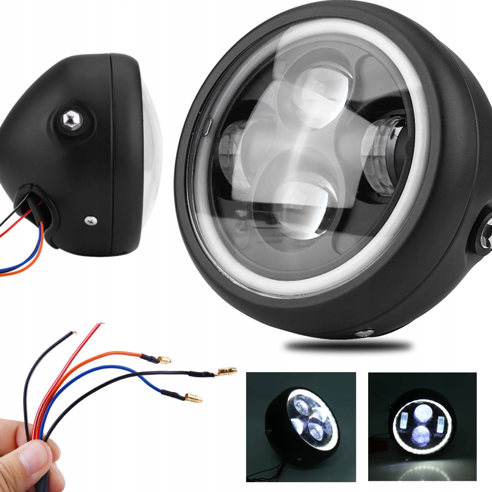 ФАРА СВЕТОДИОДНАЯ ПЕРЕДНЯЯ ОМОЛОГАЦИЯ МОТОЦИКЛА