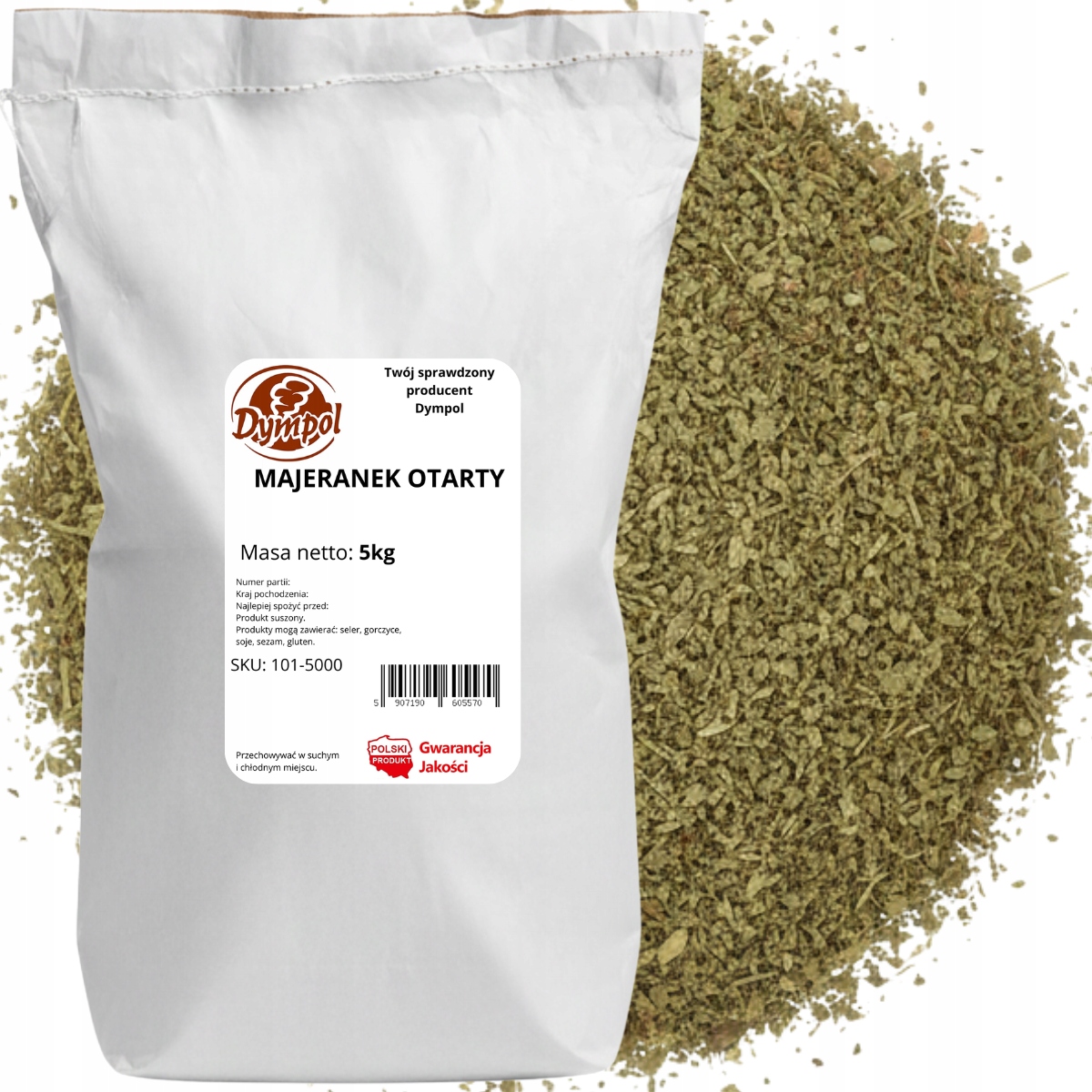 Majoránka Sušená Aromatický Majoránkový list Kvalita Dympol 5 kg