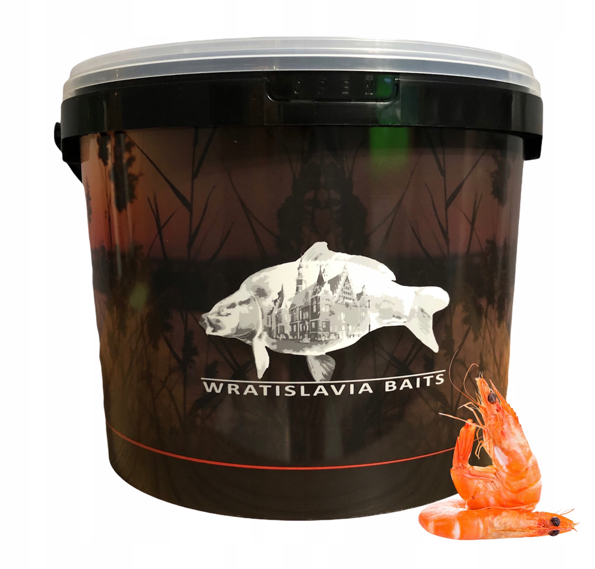 Pelety 8 mm Kreveta 7 kg Kbelík Wratislavia Baits, návnada