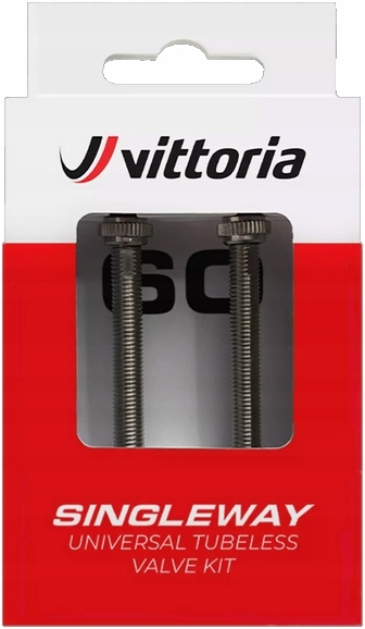 Vittoria wentyle Singleway Valves 60mm srebrne