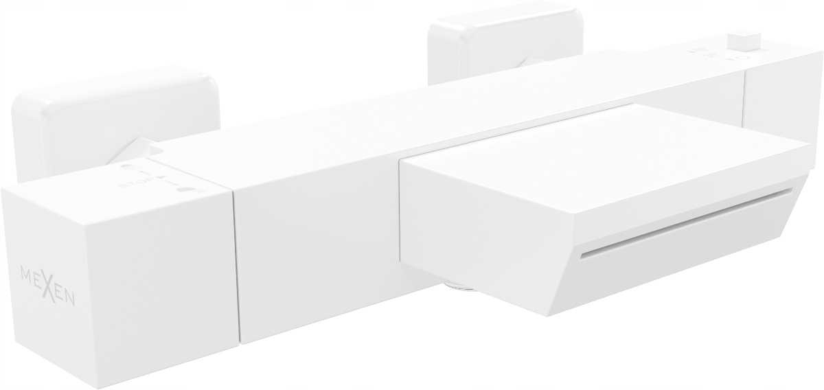

Mexen Cube Bateria Wannowa Termostat Kaskada Biała