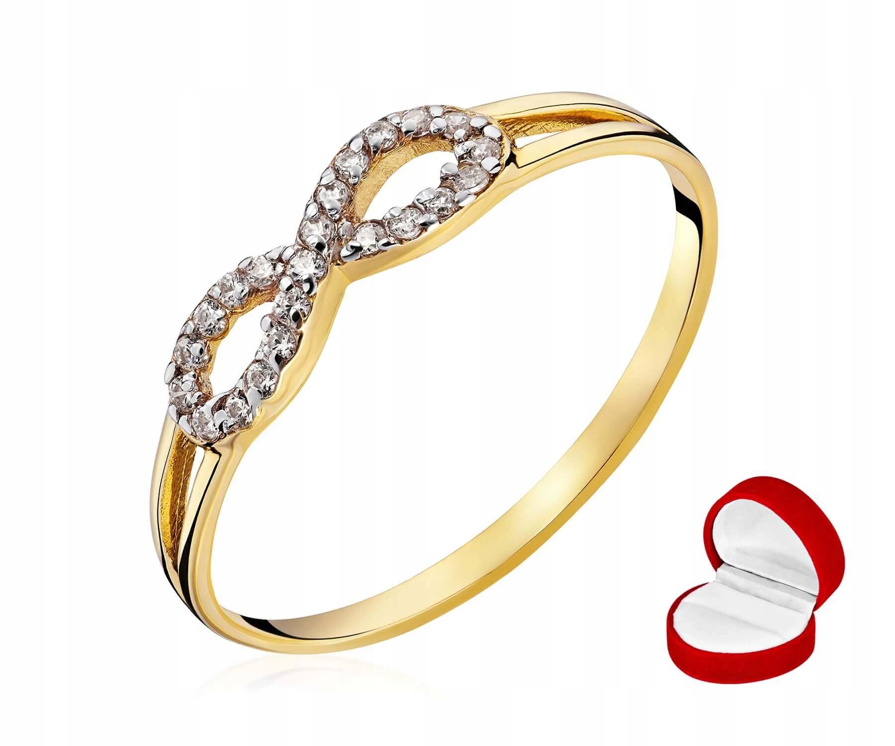 Zlatý Prstýnek Se Znakem Nekonečna 585 Jednoduchý Plochý Vel. 19