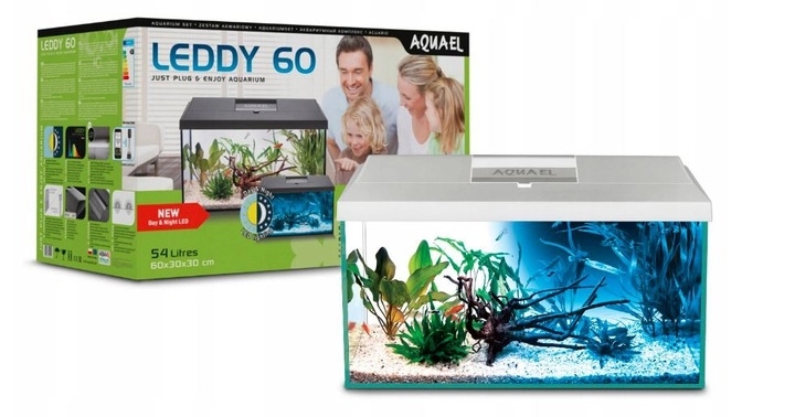 Aquael Akvarijní sada Leddy 60 Bílá D&amp;n 2.0