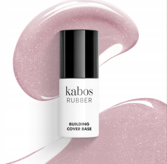 Kauczukowa baza Kabos Rubber Building Cover Base – Shiny Dusty Blush 8 ml