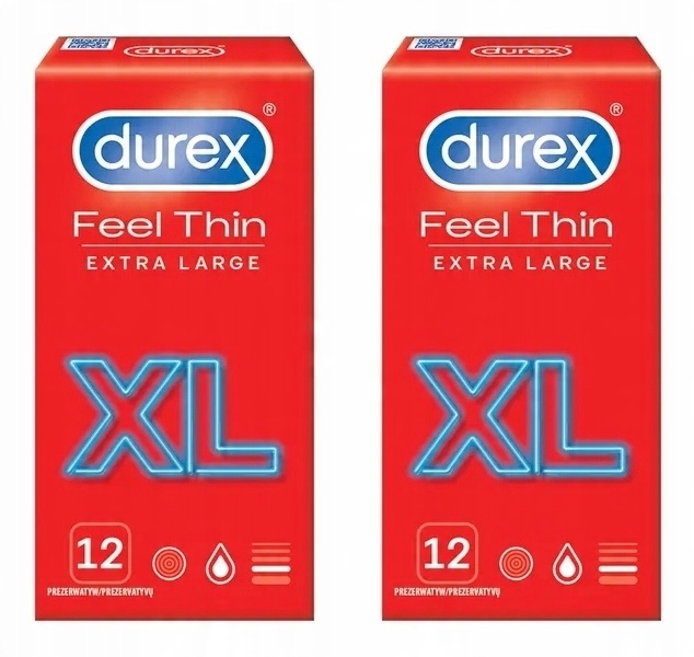 

Prezerwatywy Durex Feel Thin Extra Large XL 24 Szt