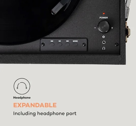 Gramofon Auna Sarah Ann DAB czarny Typ wkładki brak informacji