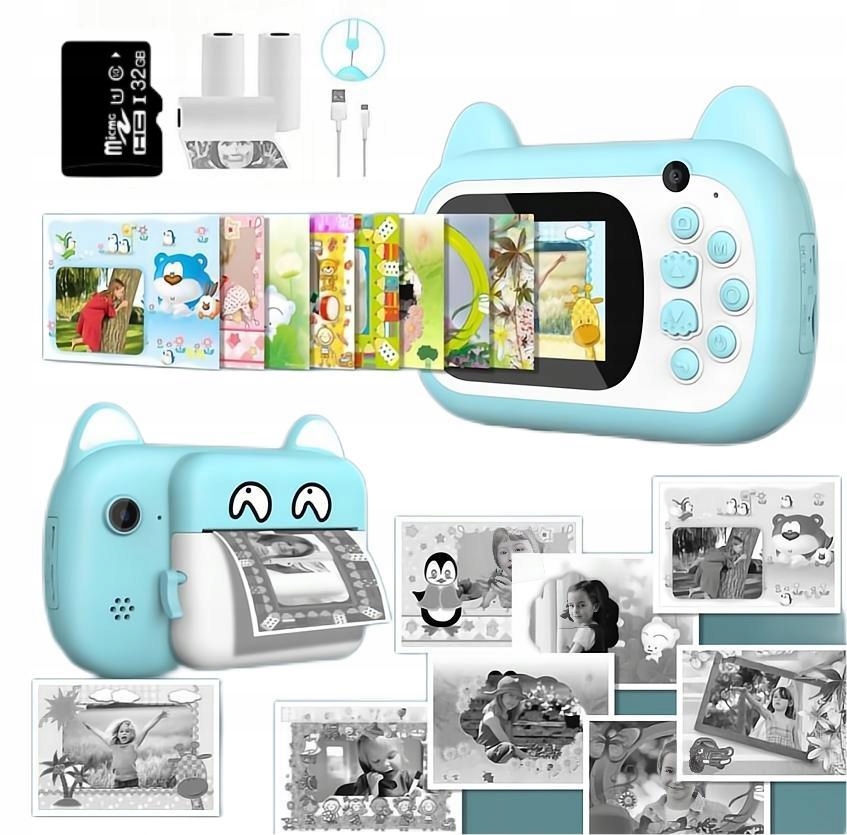 CYFROWY APARAT Natychmiastowy Z DRUKARKĄ dla