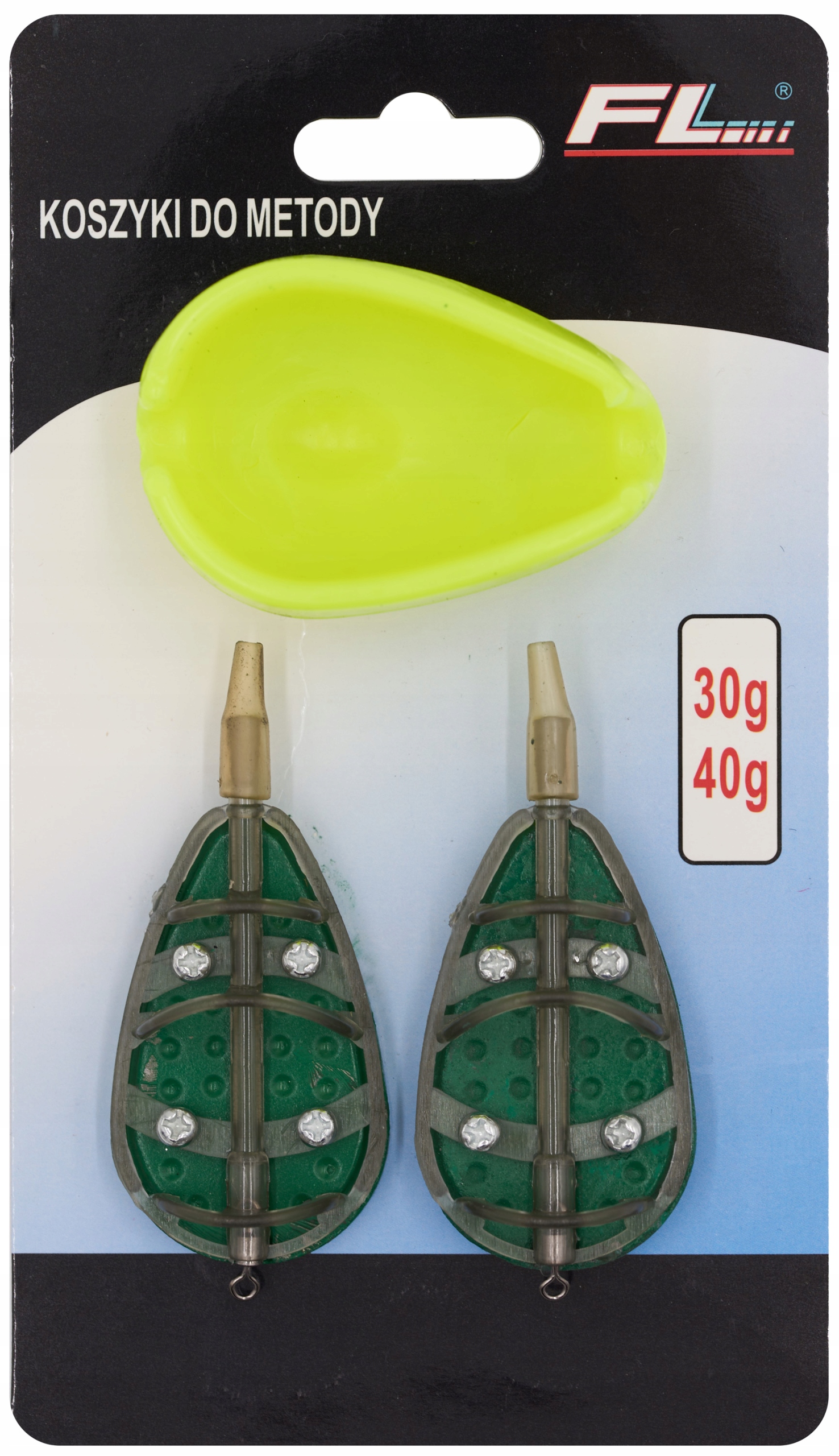 ZESTAW 2x KOSZYK FORMA METHOD FEEDER 30+40G Rodzaj koszyk do metody