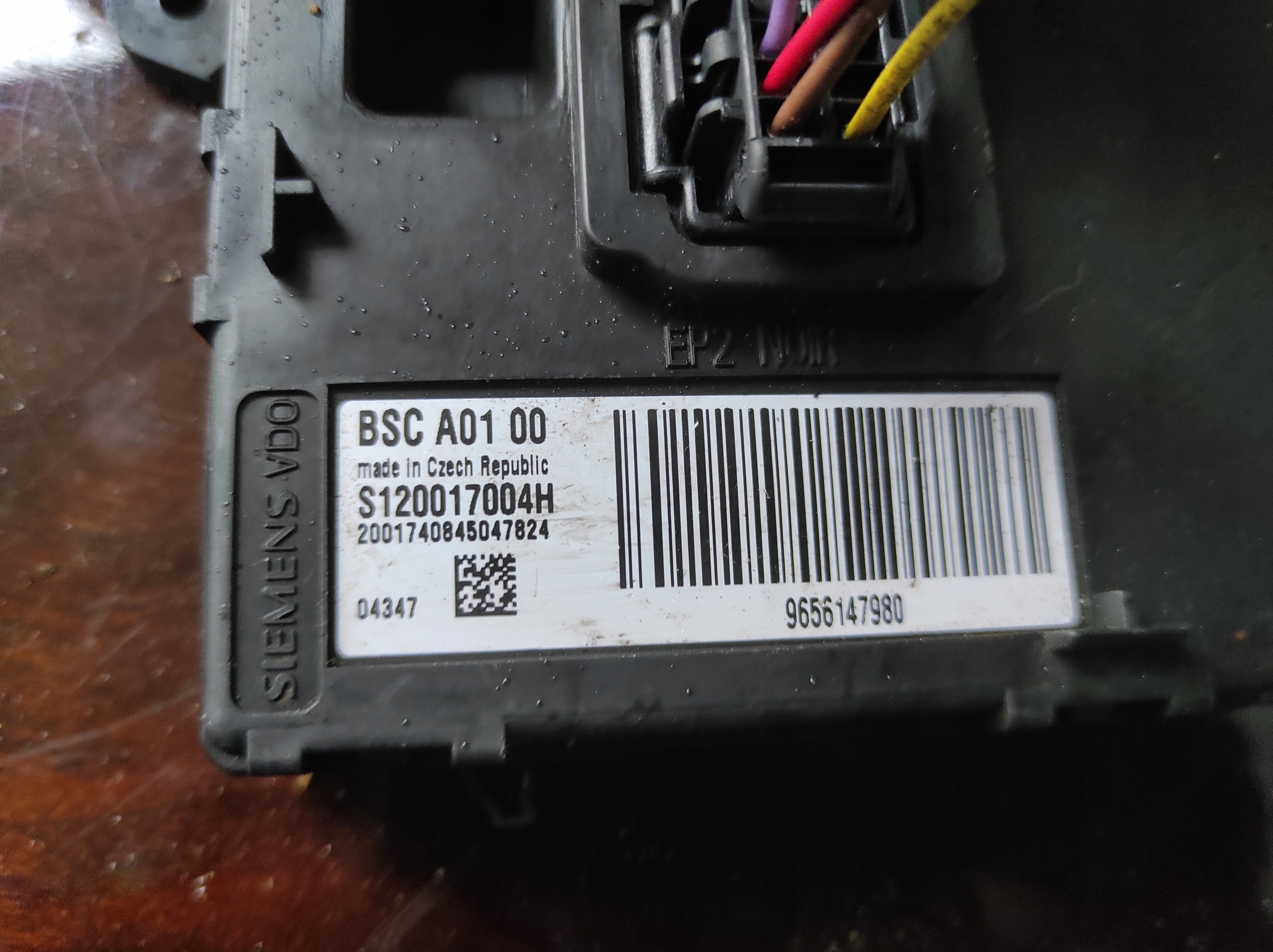 module compartment BSC PEUGEOT 307 S120017004H