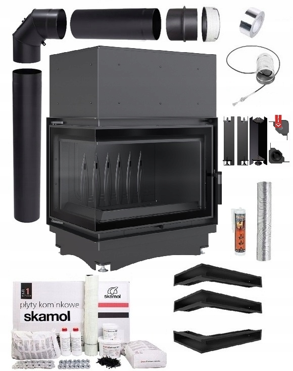 Krbová Vložka Litinová Zuzia 12 Eco Levá Sada Trubky Lufty Desky