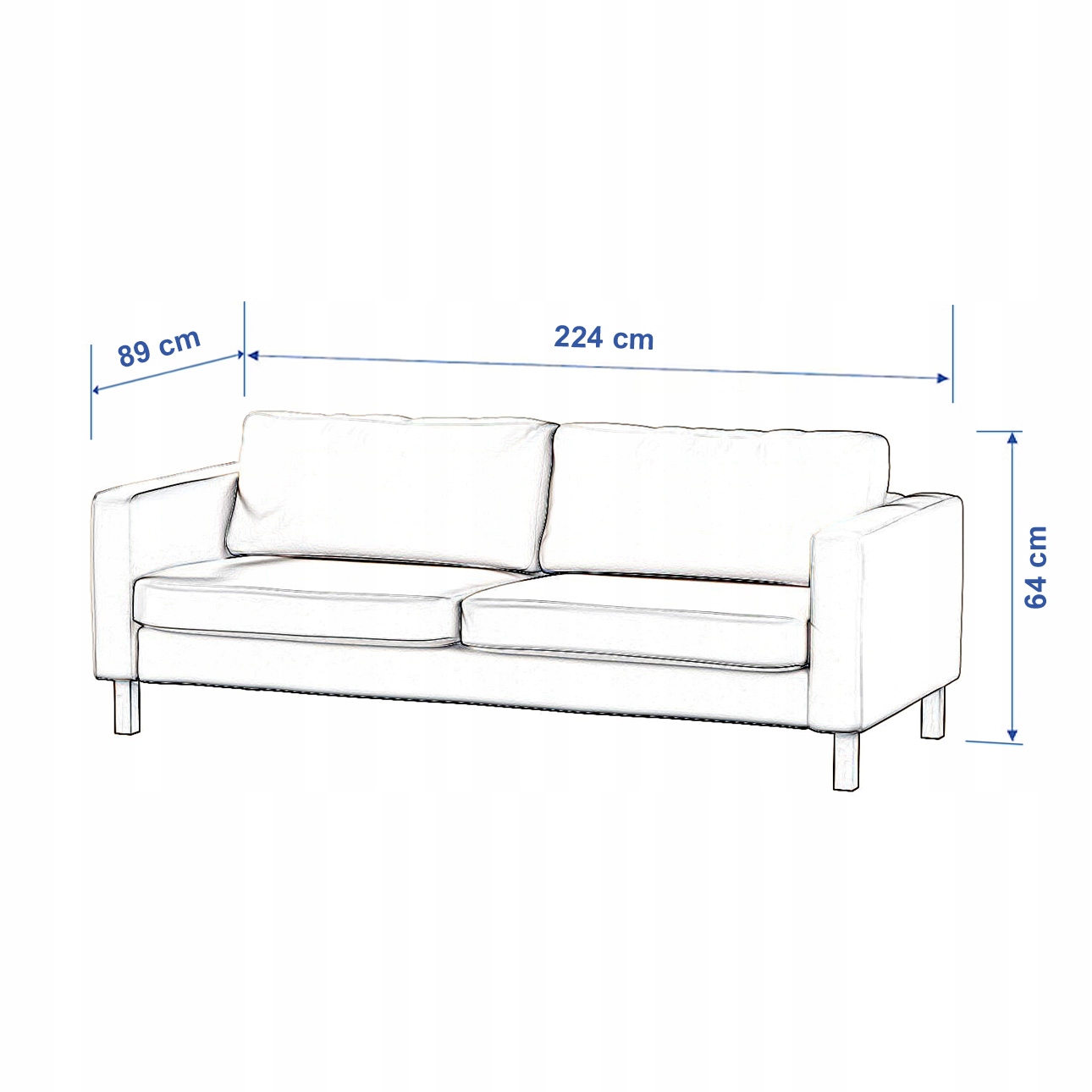 Poťah na rozkladaciu pohovku Karlstad Ikea, medový