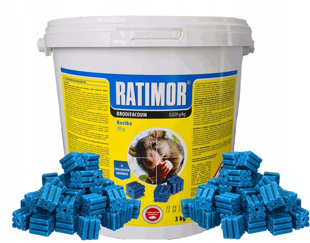 

Trutka Kostka Ratimor Brodifacum Myszy Szczury 3KG