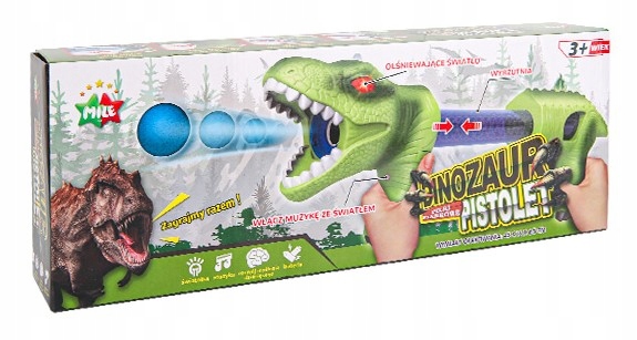 

Dinozaur Pistolet Wyrzutnia Na Miękkie Piłki CH037