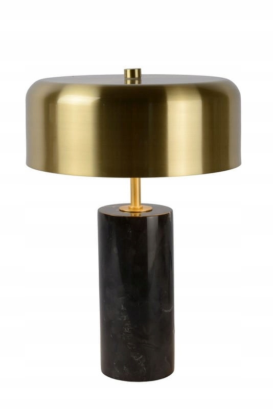 Stolová lampa Lucide Mirasol G9 7W mosadzná čierno-zlatá mramorová