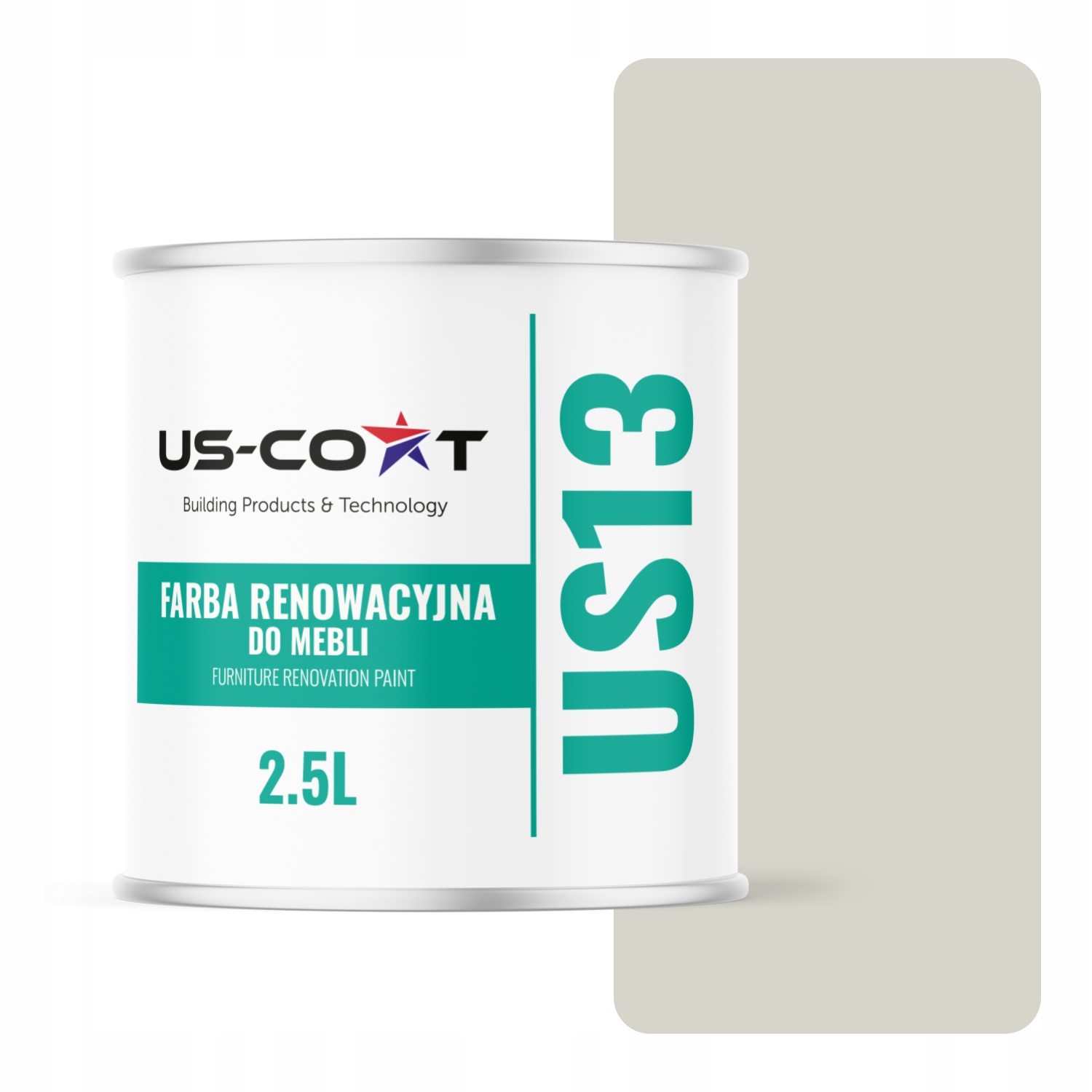 Farba Na Kuchynský Nábytok Na Prednej Strane Skriniek Bielo-šedá Farba RAL9002 Mat 2,5 L