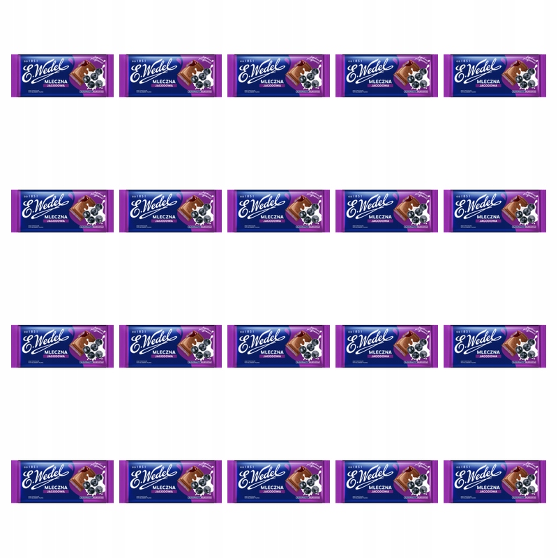 E.Wedel Čokoláda borůvková 100 g X20