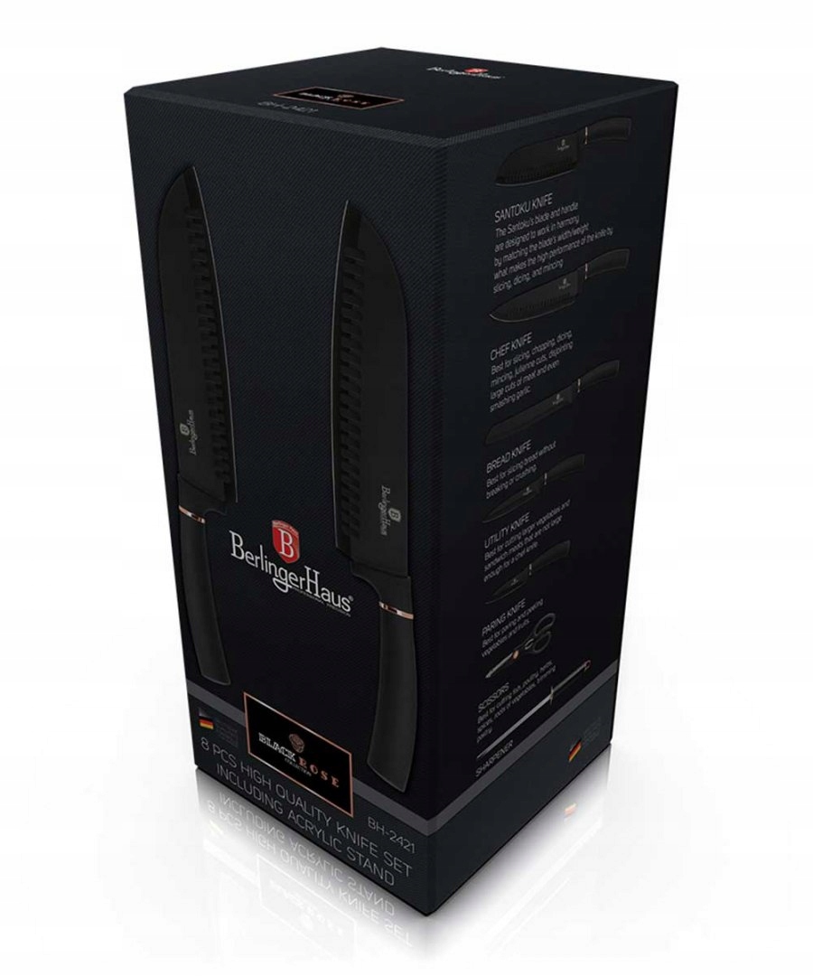ZESTAW NOŻY BERLINGER HAUS BH-2421 BLACK ROSE Linia Black Rose collection
