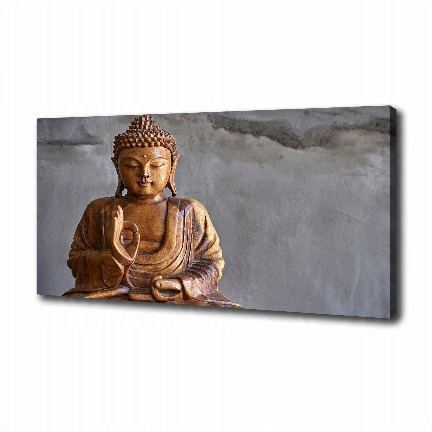 

Foto obraz na płótnie Drewniany budda 100x50 cm