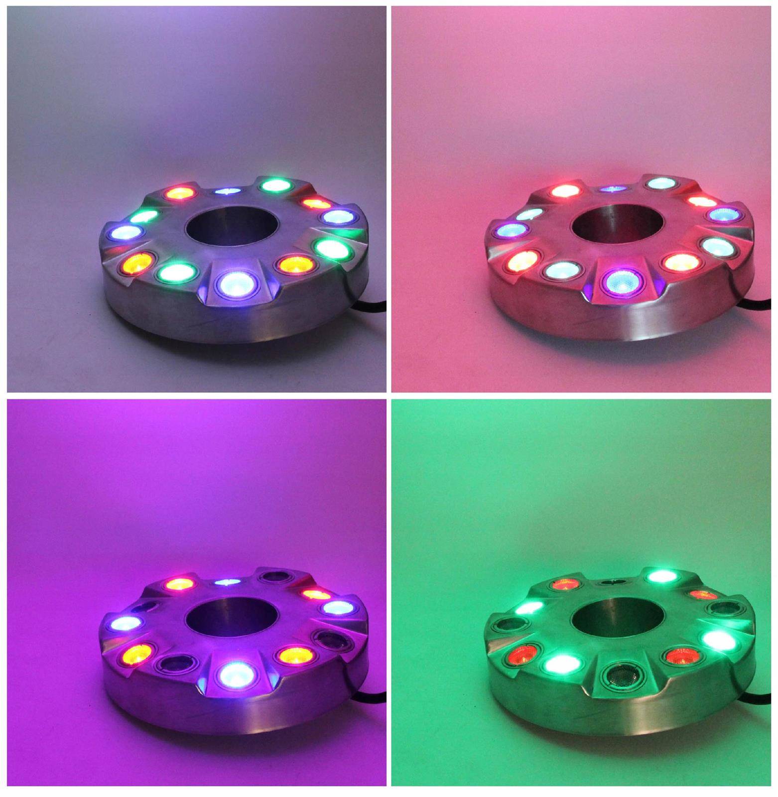 DUŻY RING 12 LED KOLOROWY 18W OŚWIETLENIE FONTANN Marka Hydroogród