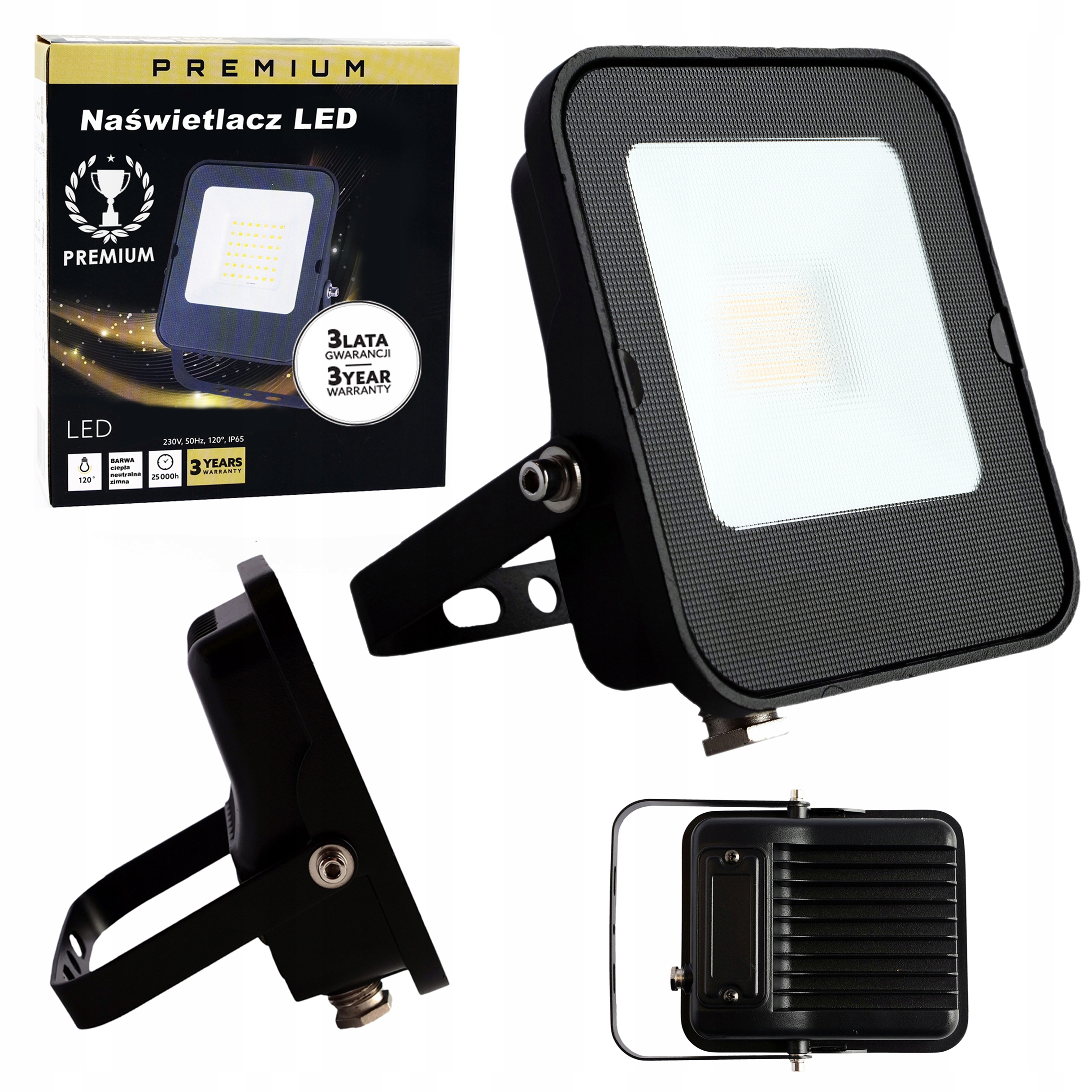 NAŚWIETLACZ Halogen LED 20W 1600lm 6500K PREMIUM