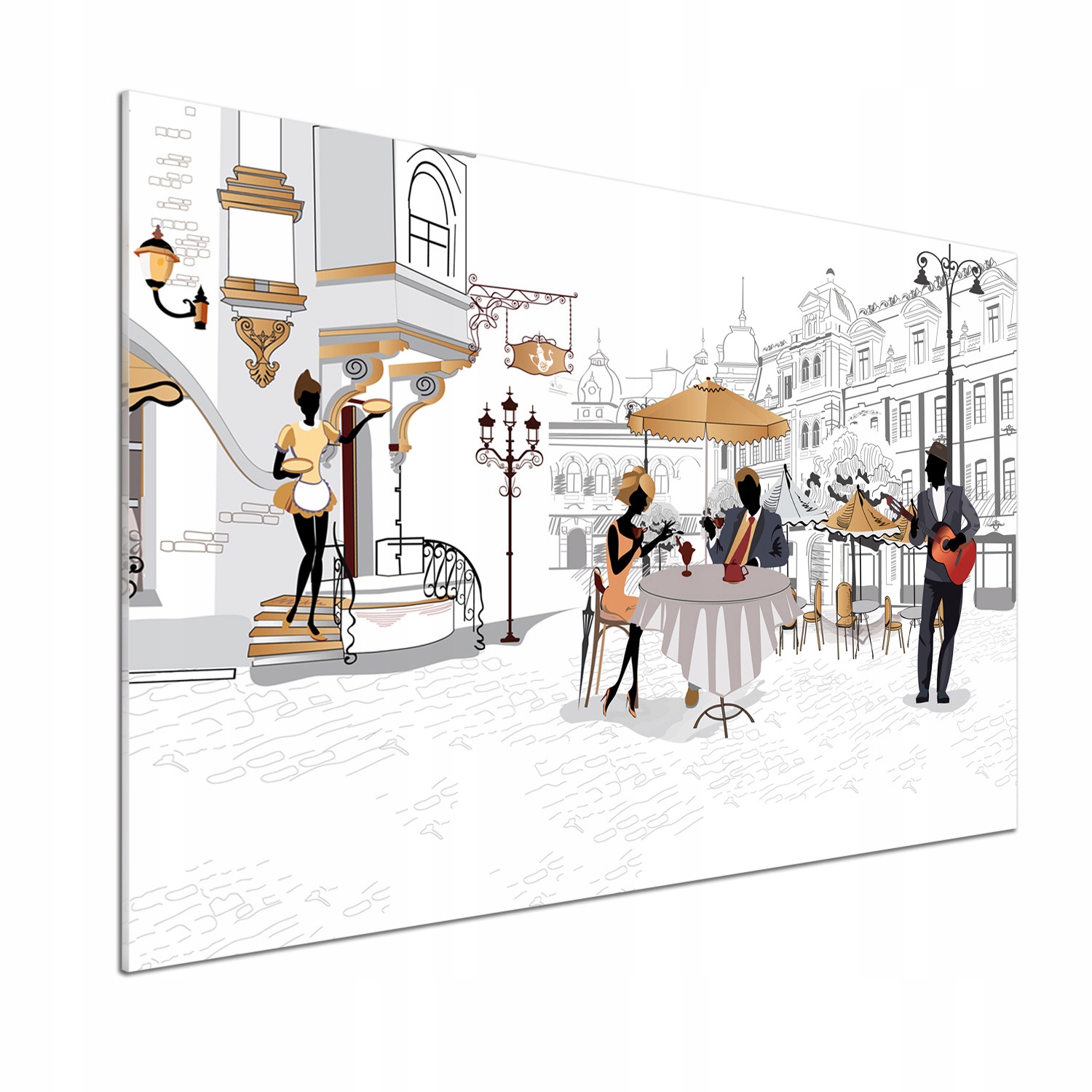Panel medzi nábytkom v kuchyni Kaviareň 100x70 Lepidlo