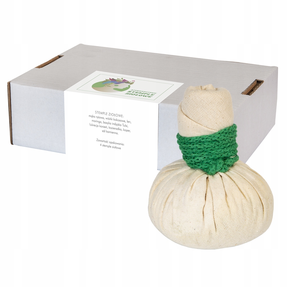 Ajurwedyjskie stemple ziołowe ziołowe 4 sztuki.