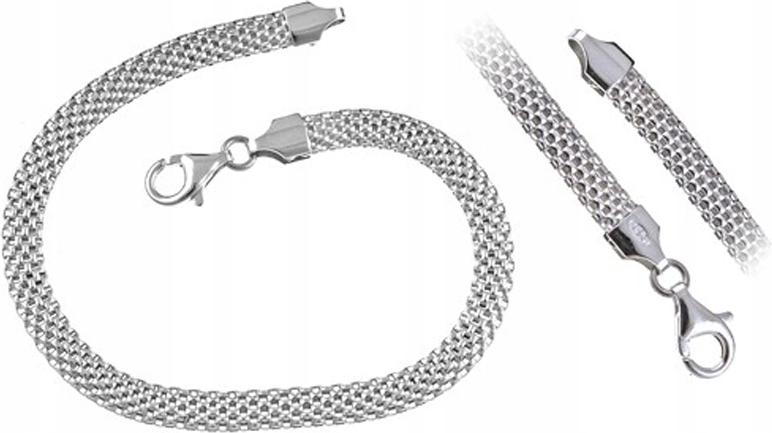 Stříbrný komplet 925 náhrdelník náramek pro ni, módní vzor jako dárek